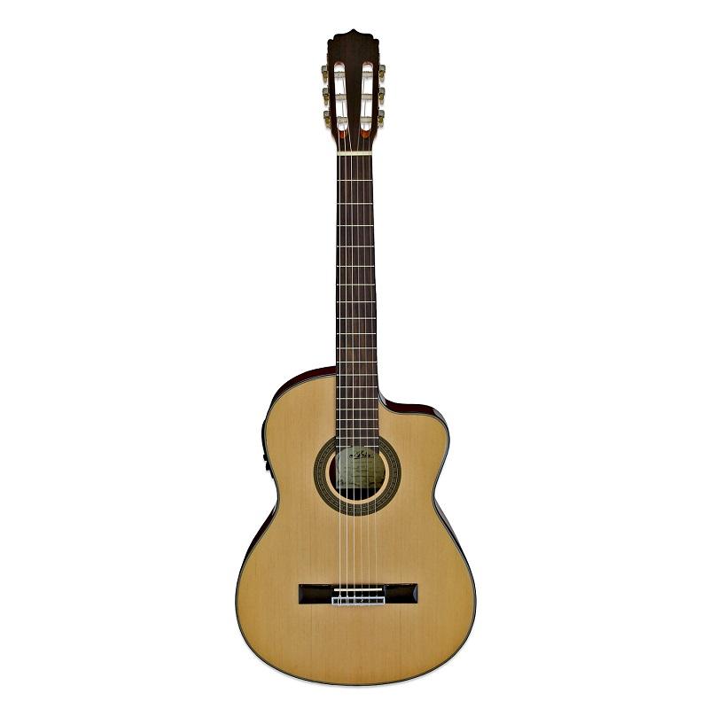 Aria AK-30CE Natural Chitarra Classica Elettrificata