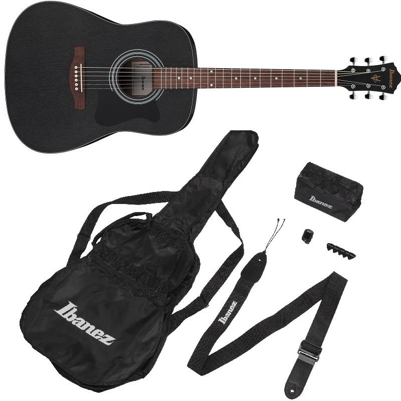 Ibanez V54NJP WK Weathered Black Open Pore GUITAR JAM PACK Chitarra Acustica