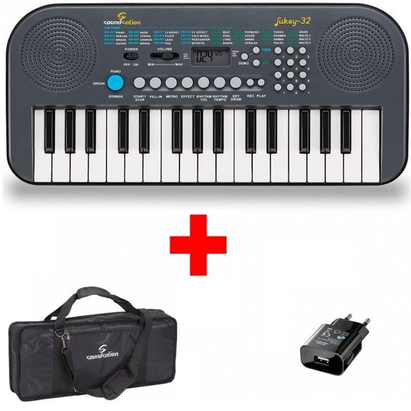 Soundsation Jukey32-Bundle Tastiera Portatile + Borsa e Alimentatore NUOVO ARRIVO