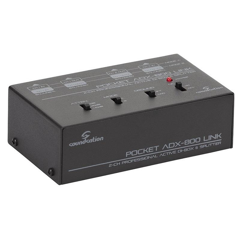 Soundsation ADX-800 LINK DI BOX Attiva a 2 Canali