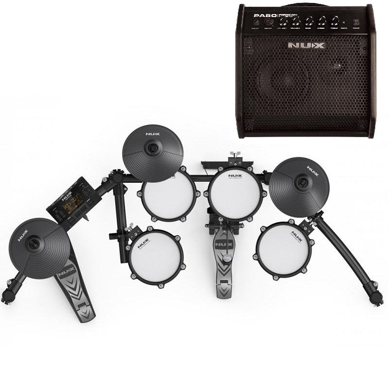 NUX DM-210 Batteria Elettronica + NUX PA-50 Personal Monitor