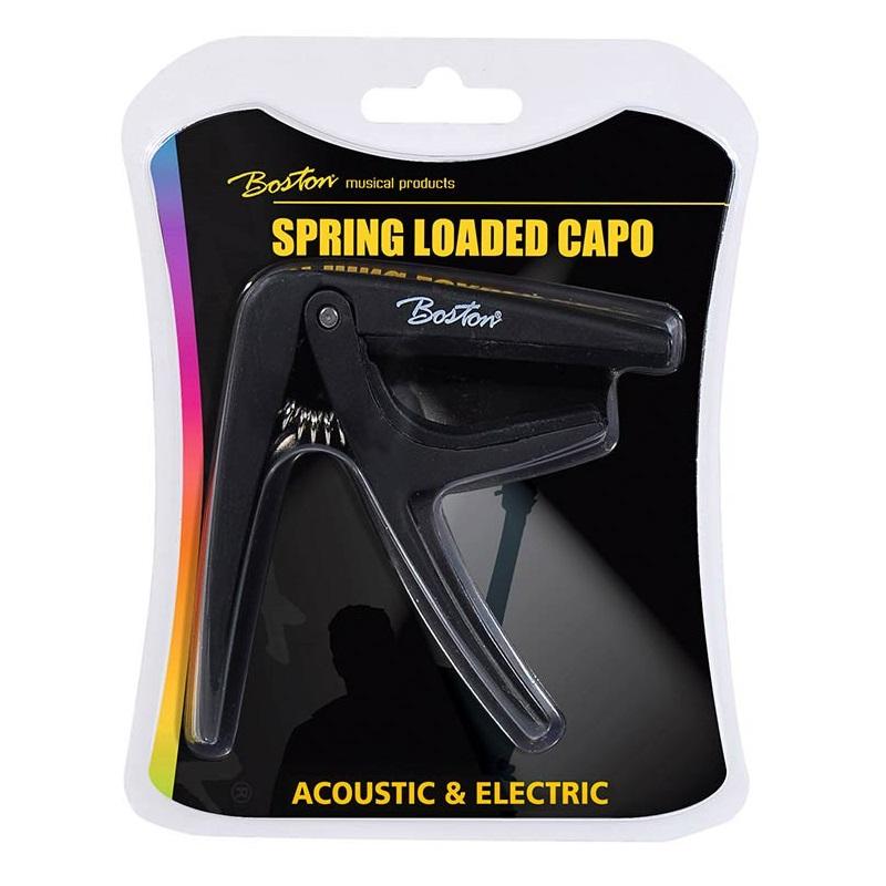 Boston BC-85-BK Capotasto per Chitarra Acustica