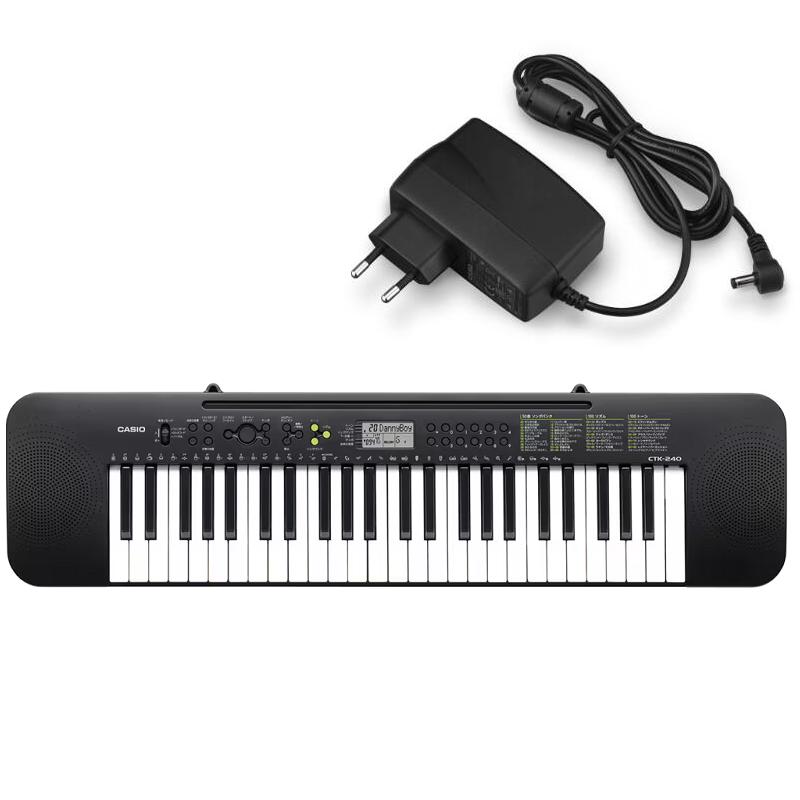 Casio CTK-240 Tastiera con Arranger + Alimentatore Casio AD-E95100LG