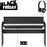 KORG LP180 BK Nero Pianoforte digitale con Cuffie Yamaha HPH50 in omaggio! Black Friday