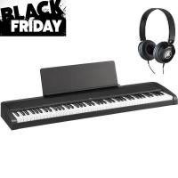 KORG B2 BK Nero Pianoforte digitale con Cuffie in Omaggio! Black Friday