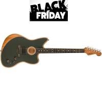 Fender American Acoustasonic Jazzmaster EB TUNG Tungsten MADE IN USA - Black Friday