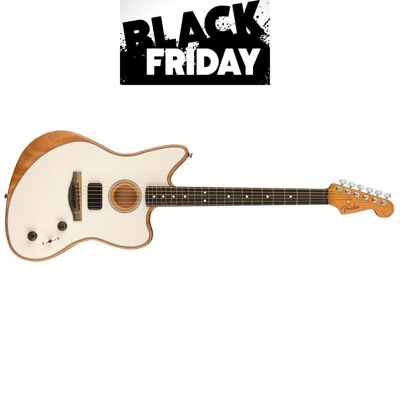 Fender American Acoustasonic Jazzmaster EB AWT Artic White MADE IN USA - Black Friday