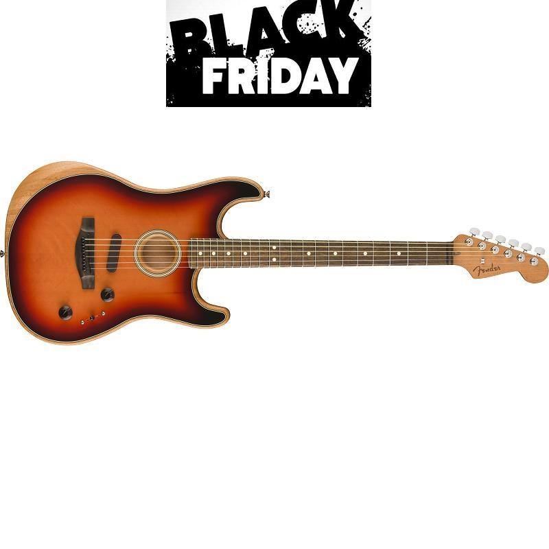 Fender American Acoustasonic Stratocaster EB 3TS 3-Color Sunburst MADE IN USA - Black Friday