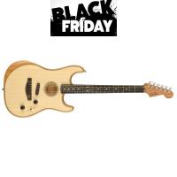 Fender American Acoustasonic Stratocaster EB NAT Natural MADE IN USA - Black Friday