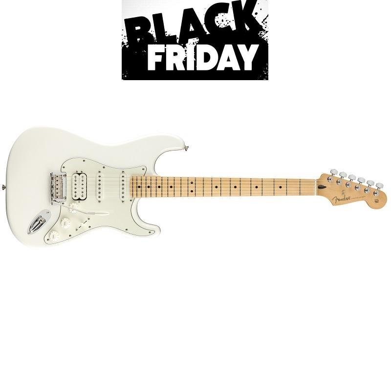 Fender Stratocaster Player HSS MN PWT Polar White - Black Friday