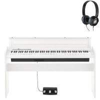 Korg LP180 WH Bianco Pianoforte digitale con Cuffie Yamaha HPH50 in omaggio!