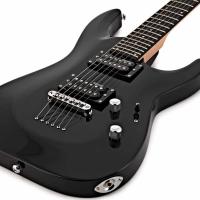 ESP Ltd MH-10 Black con Borsa Chitarra Elettrica_3