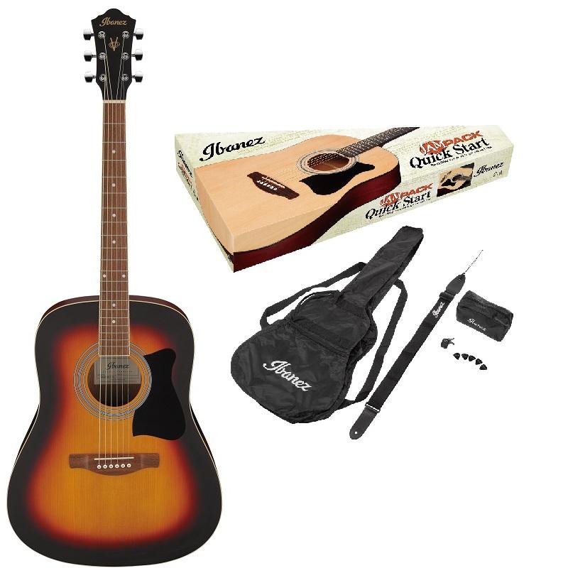 Ibanez V50NJP OVS Open Pore Vintage Sunburst Jampack Chitarra Acustica