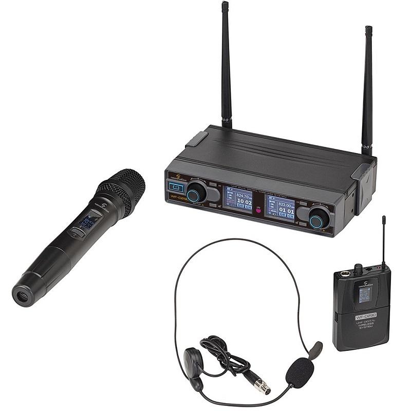 Soundsation WF-D290HP MKII-A2 Radiomicrofono UHF Digitale Doppio - Banda A2 (606-613.5MHz)