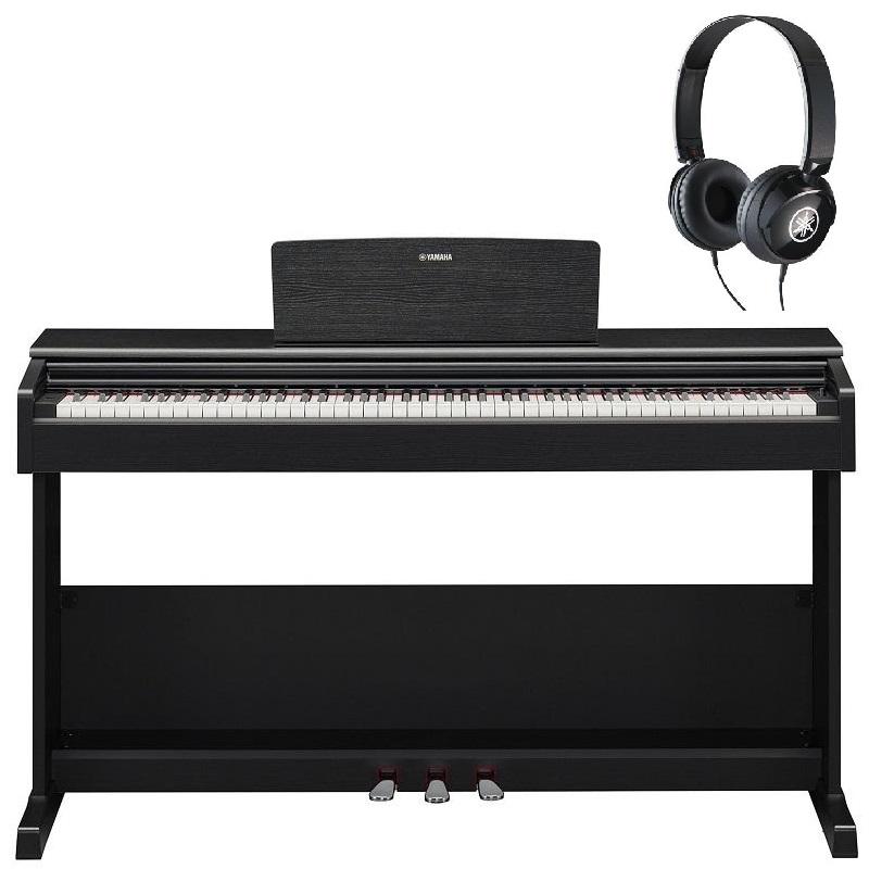 Yamaha YDP105B Black Pianoforte Digitale con Cuffie HPH50