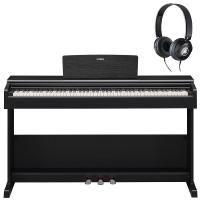 Yamaha YDP105B Black Pianoforte Digitale con Cuffie HPH50