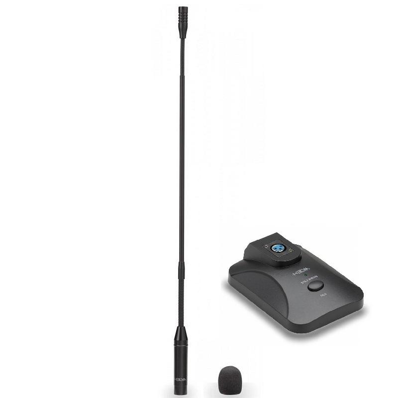 HELVIA Stile 550 Microfono a collo d'oca cardioide con Base HELVIA Stile B200S