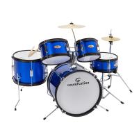 Soundsation JDK100-BL Drum Set 5 pcs junior blue Batteria acustica per bambini