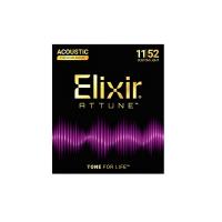 Elixir 21027 11-52 Custom Light Phospor Bronze Muta di Corde per chitarra acustica