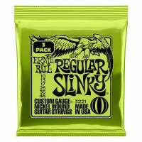 Ernie Ball 3221 Regular Slinky 10-46 3 Pack Corde per chitarra elettrica
