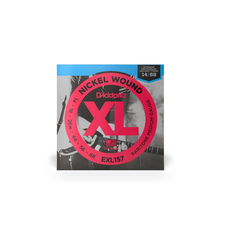 D'Addario EXL157 14-68 Baritone Medium Muta di corde per chitarra elettrica baritona