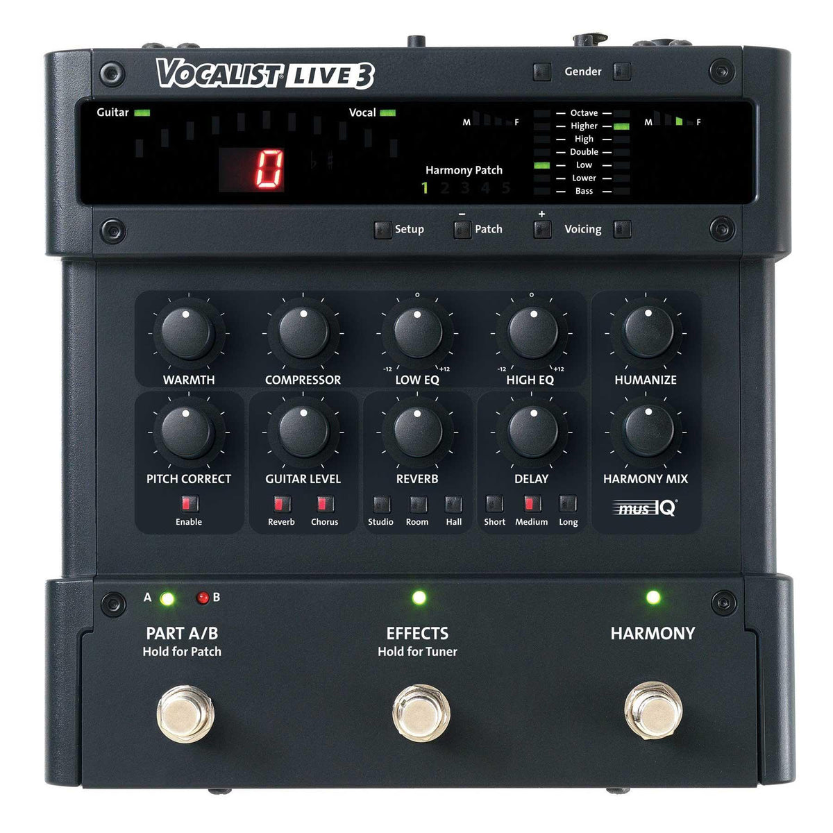 Digitech Vocalist Live 3 Pedale multieffetto per voce