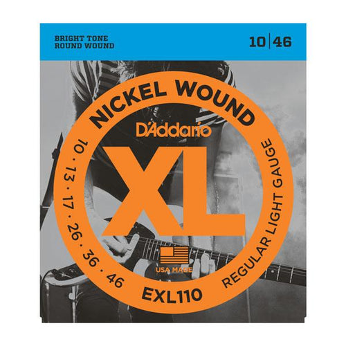 DAddario EXL110 Regular Light Muta di corde per chitarra elettrica