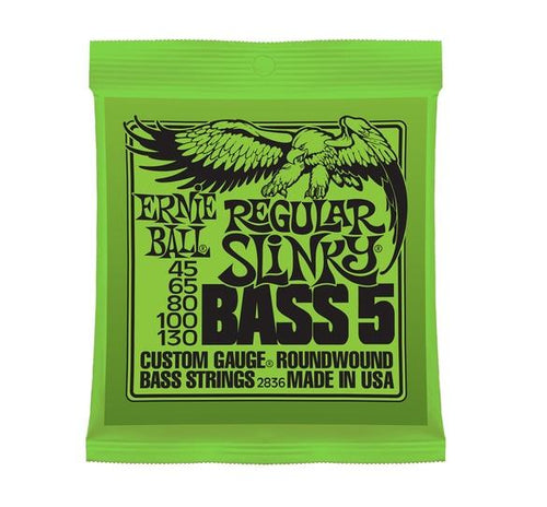 Ernie Ball 2836 Regular Slinky Bass 5 Corde 045130 Muta di corde per basso elettrico
