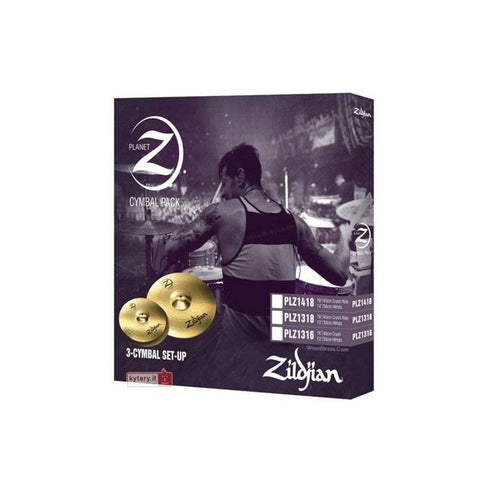 Zildjian Planet Z Plz4pk Cymbal Set Kit Piatti Hihat 14 Crash 16 Ride 20 Per Batteria