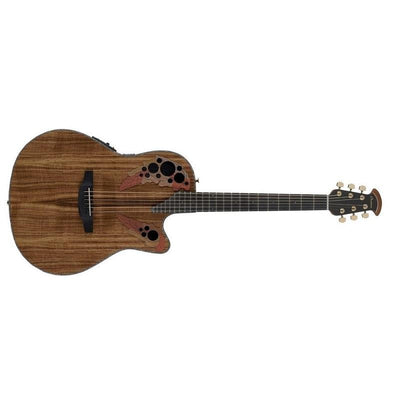Ovation CE44PFKOA Celebrity Elite Plus Mid Cutaway Figured Koa Chitarra Acustica Elettrificata