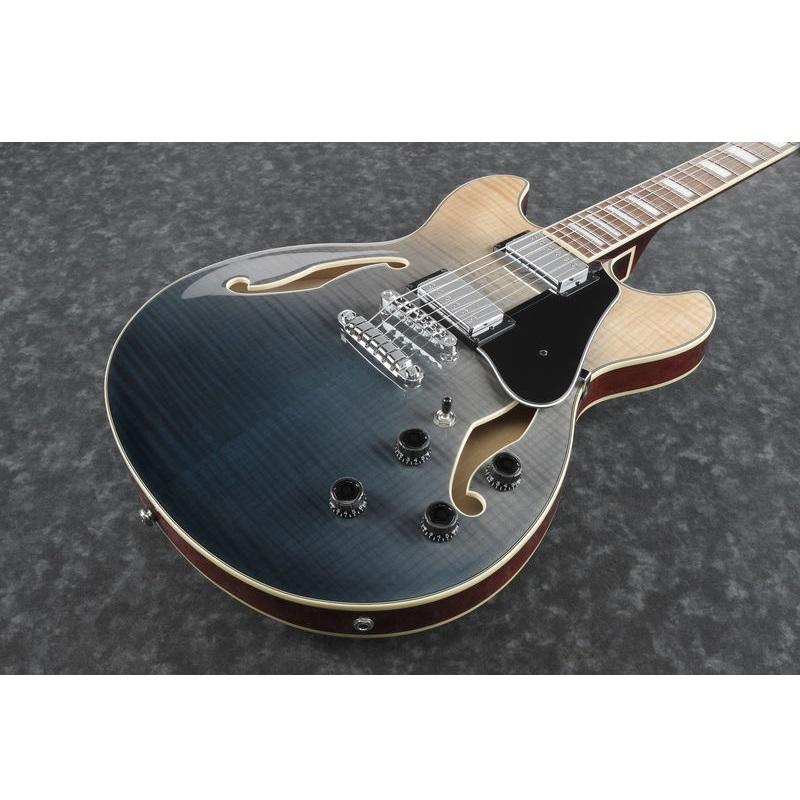 Ibanez AS73FM TIF Transparent Indigo Fade Chitarra Semiacustica - immagine 3