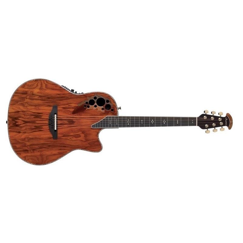 Ovation C2078AXPOAB Elite Plus Deep Contour Olive Ash con Astuccio Rigido Originale incluso Chitarra Acustica Elettrificata