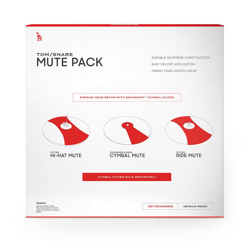 Evans SoundOff Standard Pack 12 13 14 16 SO2346 Set di silenziatori - immagine 4