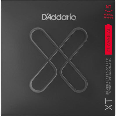 DAddario XT XTC45 Silver Plated Copper Normal Tension Muta di corde per chitarra classica