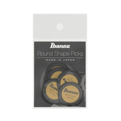Ibanez PPA1MBK Round Shape Picks Medium Polyacetal Plettro