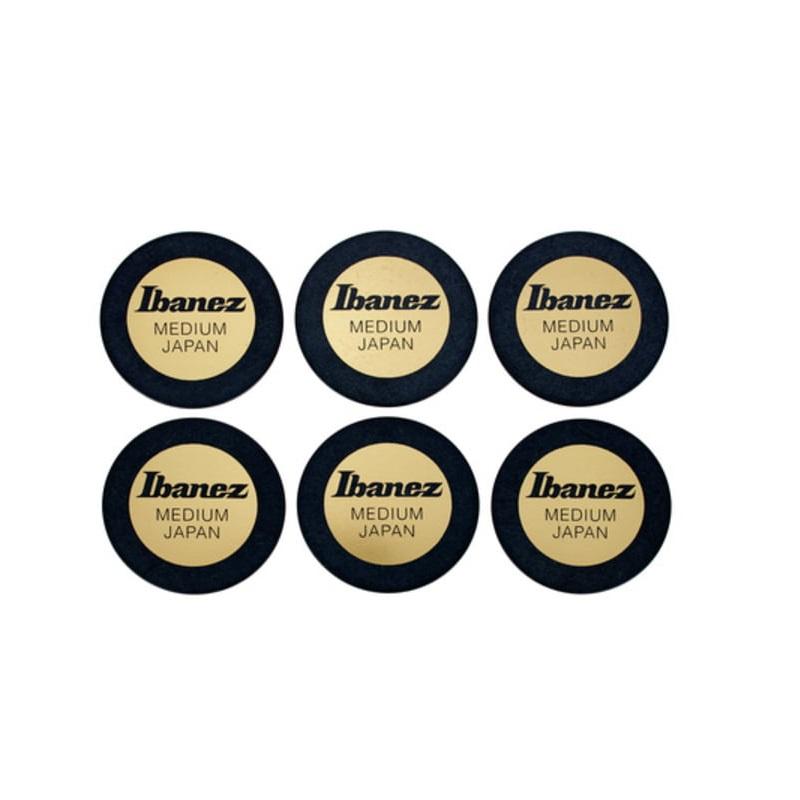 Ibanez PPA1MBK Round Shape Picks Medium Polyacetal Plettro - immagine 2