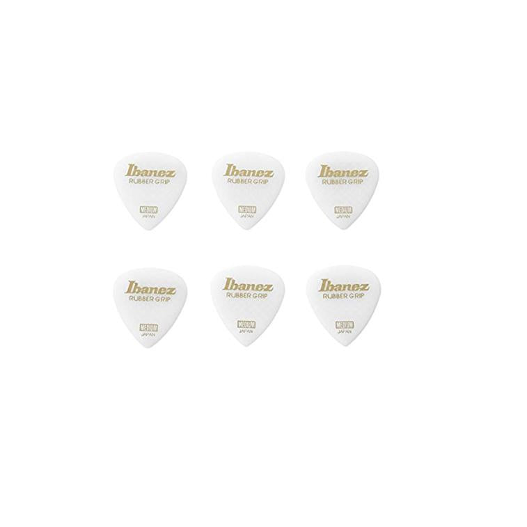 Ibanez PPA16MRGWH Grip Wizard Rubber Grip Medium Polyacetal Plettro - immagine 2