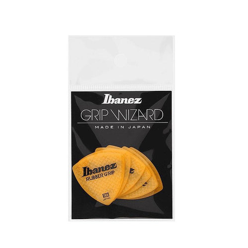 Ibanez PPA4TRGYE Grip Wizard Rubber Grip Thin Polyacetal Plettro