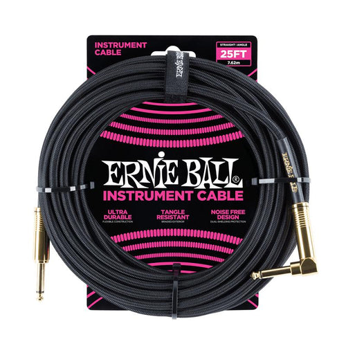 Ernie Ball 6058 Cavo Braided BlackBlack 76 m