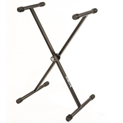 Quiklok T10 BK Supporto a X barra singola per tastiera e pianoforte digitale