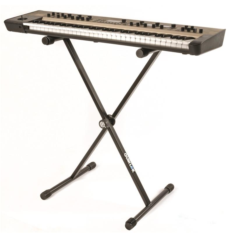 Quiklok T10 BK Supporto a X barra singola per tastiera e pianoforte digitale - immagine 2