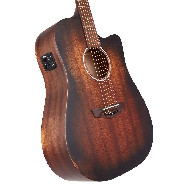 DAngelico Premier Bowery LS Aged Mahogany Chitarra acustica elettrificata ULTIMO PEZZO - immagine 4