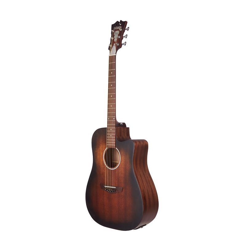 DAngelico Premier Bowery LS Aged Mahogany Chitarra acustica elettrificata ULTIMO PEZZO - immagine 5