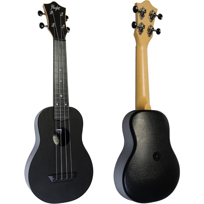Flight TUS35 Travel Ukulele Black Soprano con Borsa - immagine 2