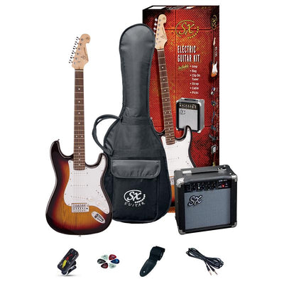 SX Stratocaster 34 Pack Sunburst Chitarra Elettrica
