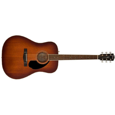 Fender Paramount PD220E Dreadnought WC ACB MAH All Mahogany Aged Cognac Burst Chitarra acustica elettrificata