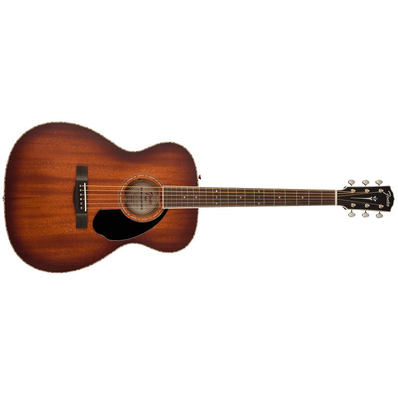 Fender Paramount PO220E Orchestra WC ACB MAH All Mahogany Aged Cognac Burst Chitarra acustica elettrificata