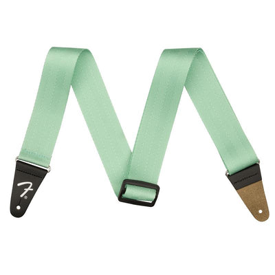 Fender 2 American Professional Seatbelt Strap Mystic Surf Green Tracolla