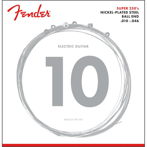 Fender 250R Super 250 Guitar Strings Nickel Plated Steel ball end Corde per chitarra elettrica