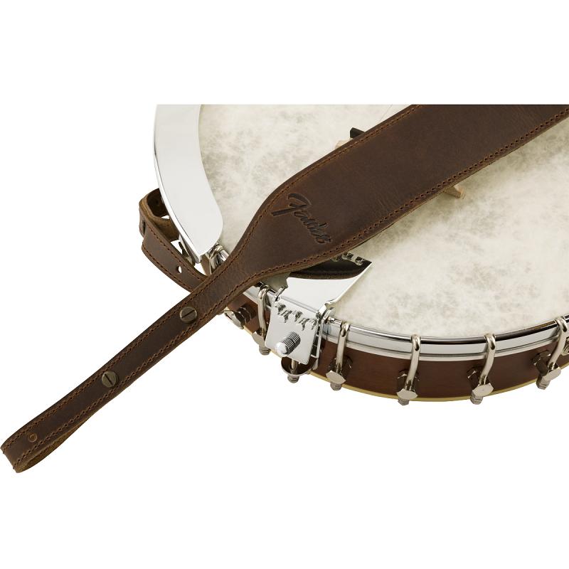 Fender Paramount Banjo Leather Strap Brown Tracolla per Banjo - immagine 4